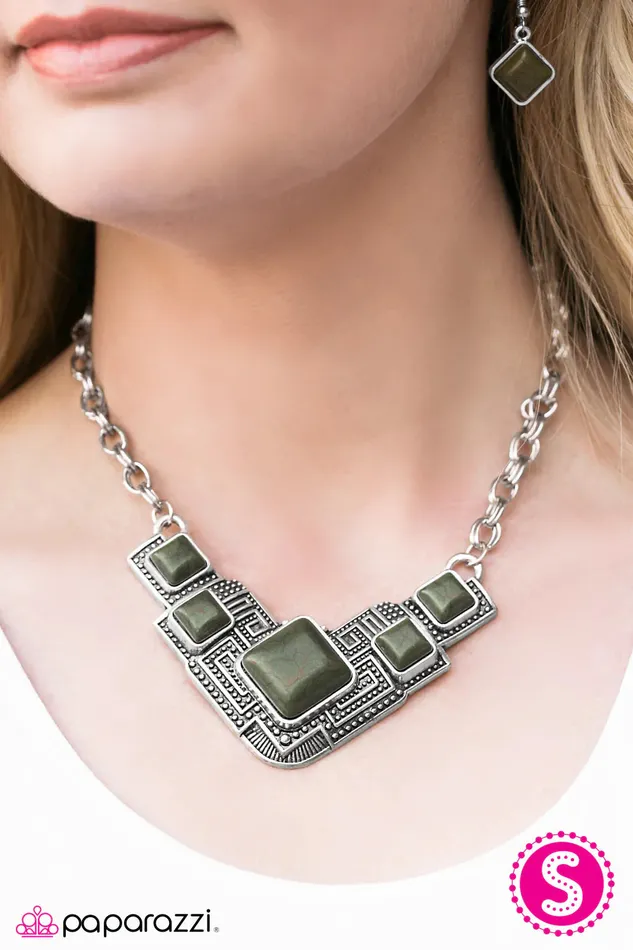 Necklaces Paparazzi Necklace Way To Make An EMPRESSion Green Paparazzi Jewelry