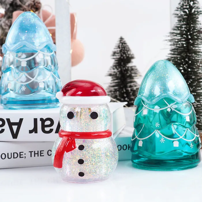 Necklaces Snowman Christmas Tree Storage Box Resin Molds IntoResin