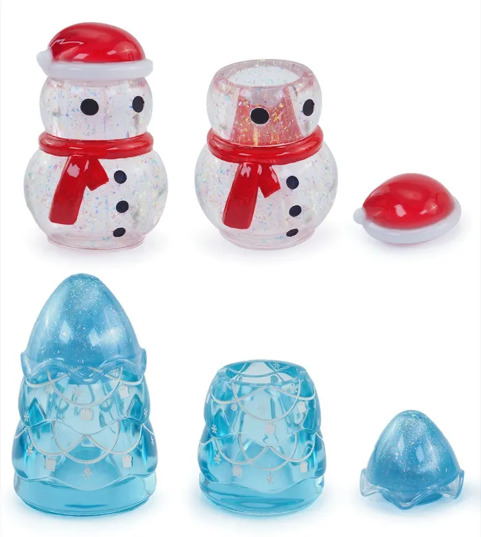 Necklaces Snowman Christmas Tree Storage Box Resin Molds IntoResin