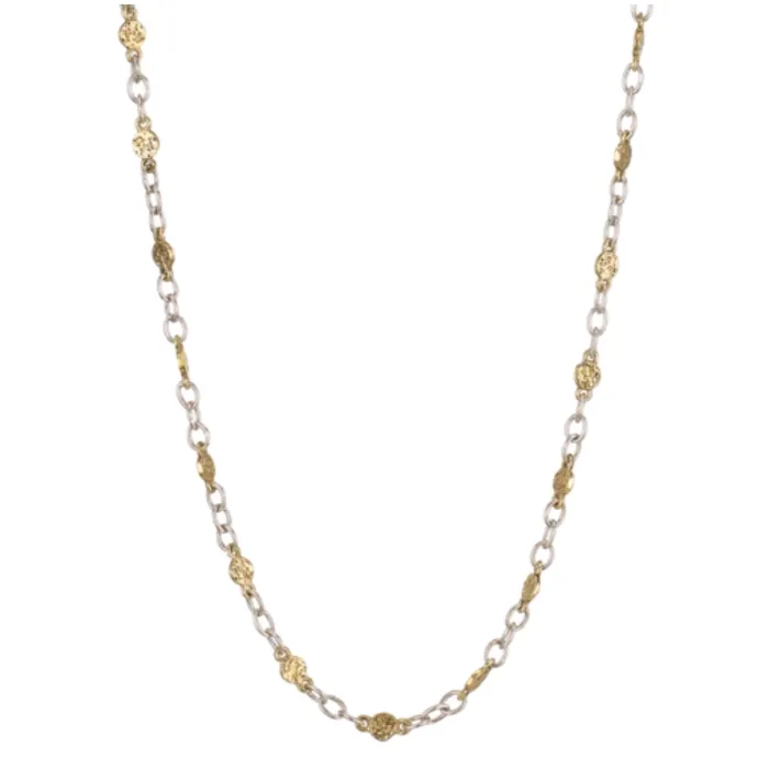 Necklaces Waxing Poetic Wayfinder Chain Brass and Silver 22in Waxing Poetic