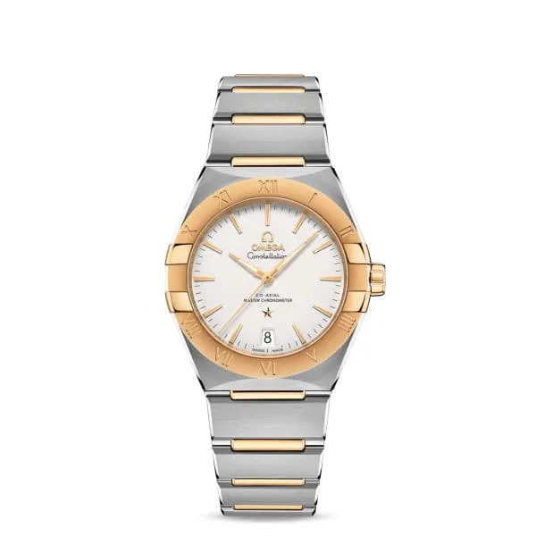 Omega Omega Constellation 36mm Watch Ref 13120362002002 Silver Index Dial 18K Yellow Gold Bezel Two Tone Stainless Steel 18K Yellow Gold Bracelet Bracelets Omega Omega Constellation 36mm Watch Ref 13120362002002 Silver Index Dial 18K Yellow Gold Bezel Two Tone Stainless Steel 18K Yellow Gold Bracelet Bracelets