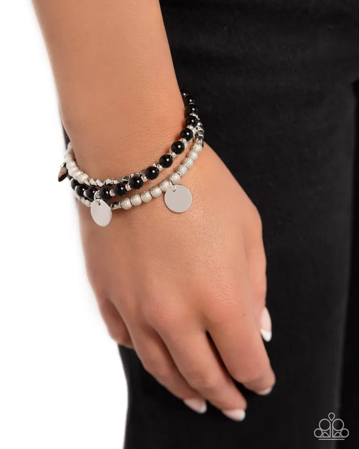 Paparazzi Bracelet Boundless Beaches Black Paparazzi Jewelry Bracelets