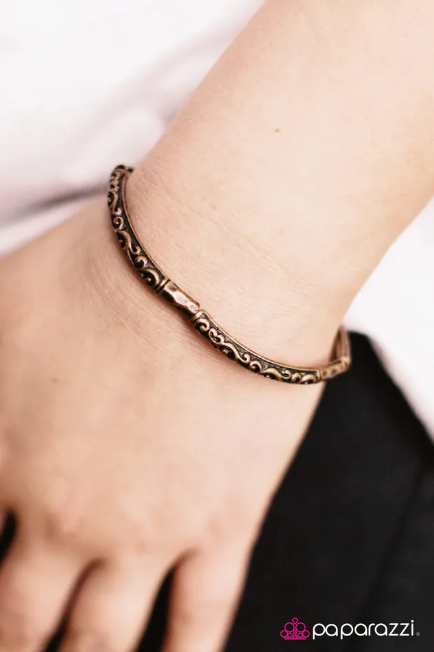 Paparazzi Bracelet Caribbean Escape Copper Paparazzi Jewelry Bracelets