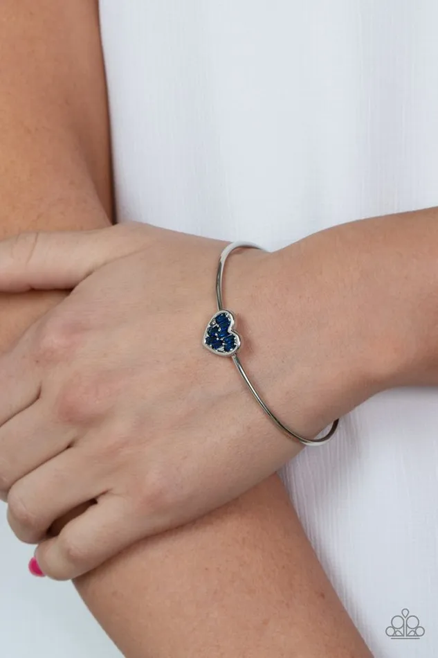 Paparazzi Bracelet Heart of Ice Blue Paparazzi Jewelry Bracelets
