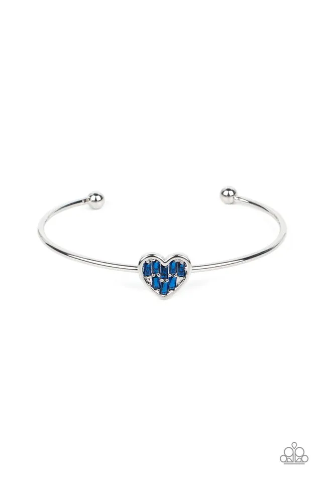 Paparazzi Bracelet Heart of Ice Blue Paparazzi Jewelry Bracelets Paparazzi Bracelet Heart of Ice Blue Paparazzi Jewelry Bracelets
