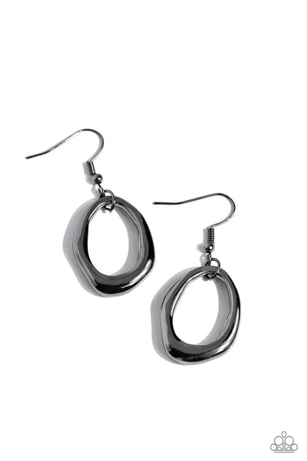 Paparazzi Earring Asymmetrically Artisan Black Paparazzi Jewelry Earrings Paparazzi Earring Asymmetrically Artisan Black Paparazzi Jewelry Earrings
