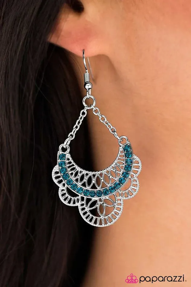 Paparazzi Earring Dream Act Blue Paparazzi Jewelry Earrings