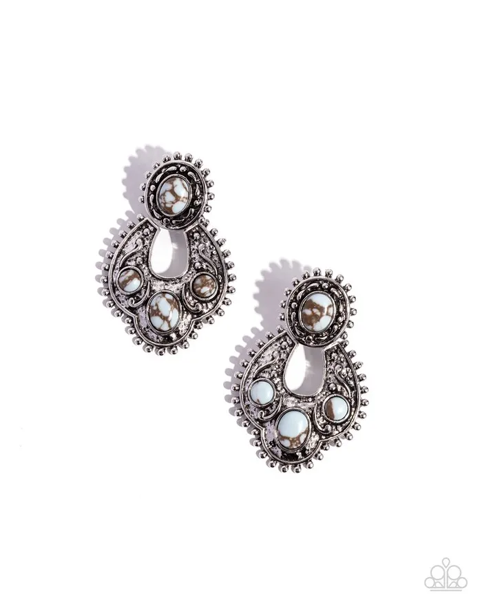 Paparazzi Earring Handcrafted Horseshoe Blue Paparazzi Jewelry Earrings Paparazzi Earring Handcrafted Horseshoe Blue Paparazzi Jewelry Earrings