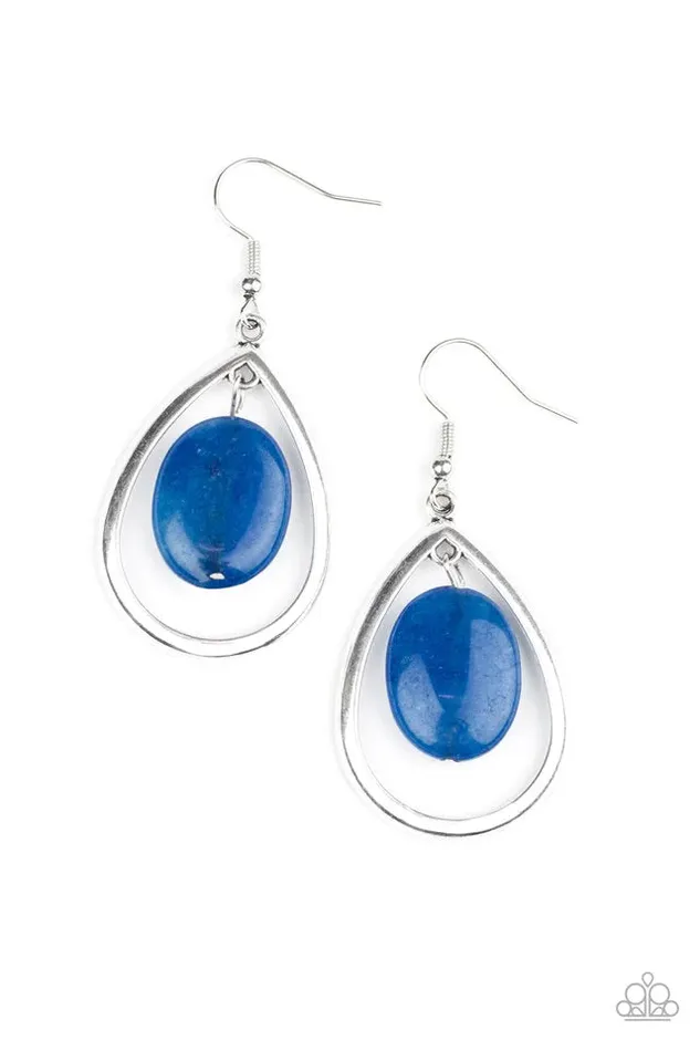 Paparazzi Earring Seasonal Simplicity Blue Paparazzi Jewelry Earrings