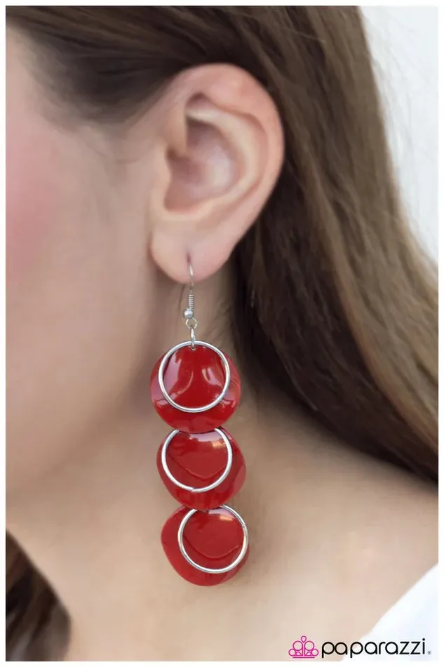 Paparazzi Earring Too Good To Be True Red Paparazzi Jewelry Earrings