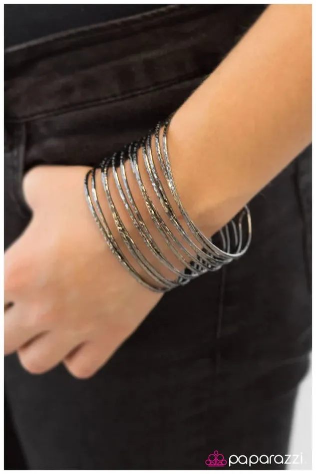 Paparazzi Jewelry Bracelets Paparazzi Bracelet Earth Wind and WIRE Black