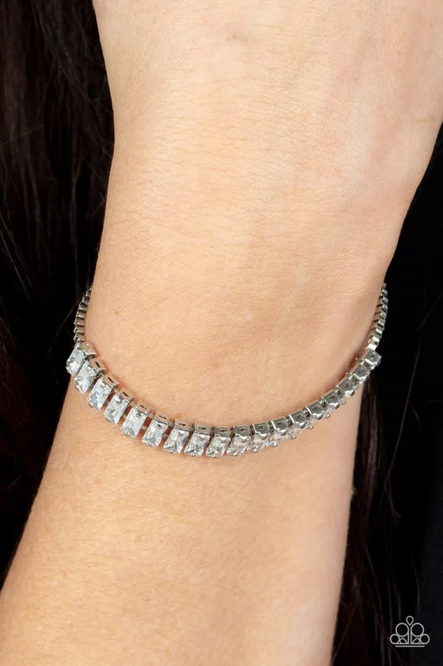 Paparazzi Jewelry Bracelets Paparazzi Bracelet Glitz and Glimmer White