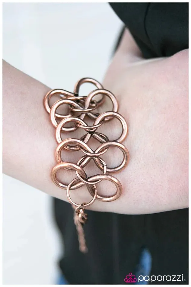 Paparazzi Jewelry Bracelets Paparazzi Bracelet Go Figure Copper