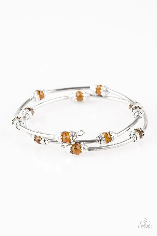 Paparazzi Jewelry Bracelets Paparazzi Bracelet Into Infinity Orange