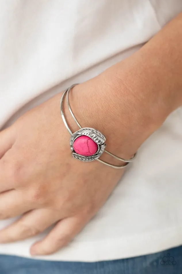 Paparazzi Jewelry Bracelets Paparazzi Bracelet Living Off The BANDLANDS Pink