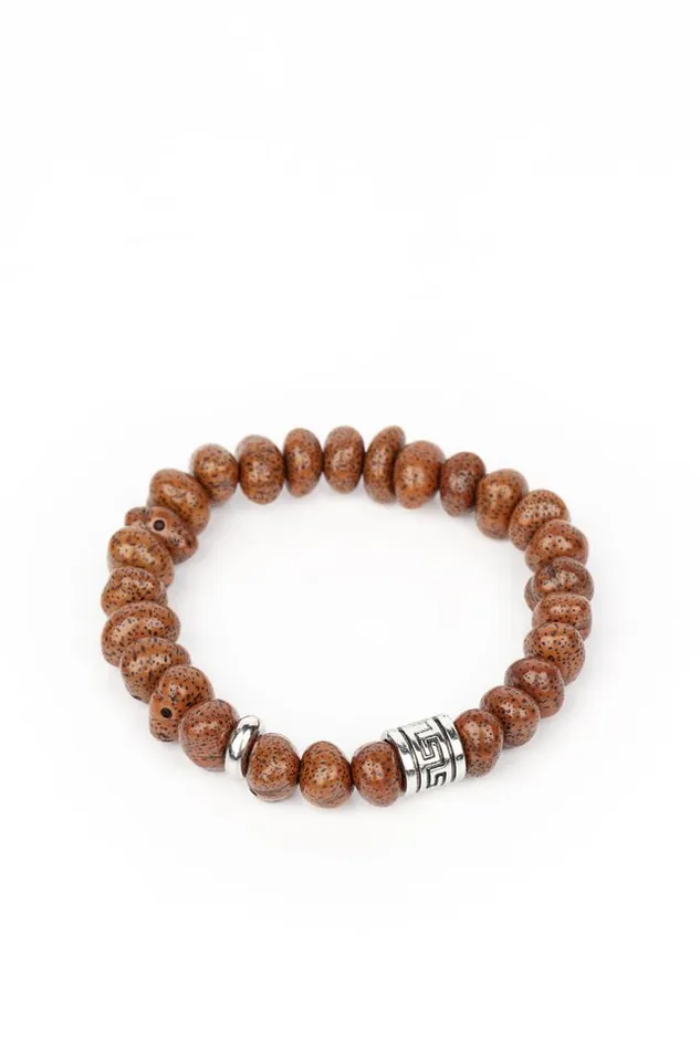 Paparazzi Jewelry Bracelets Paparazzi Bracelet Natural State of Mind Brown Paparazzi Jewelry Bracelets Paparazzi Bracelet Natural State of Mind Brown