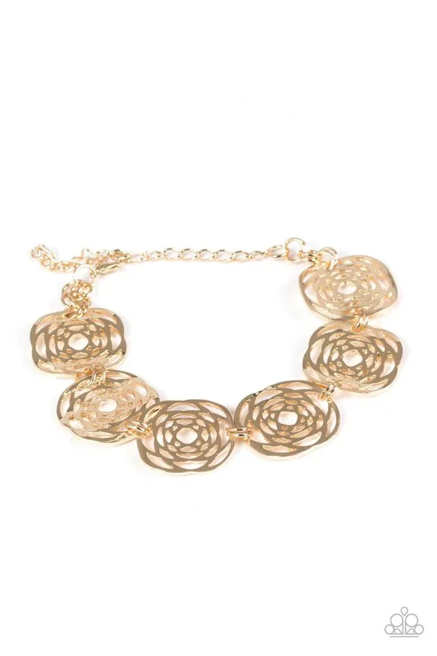 Paparazzi Jewelry Bracelets Paparazzi Bracelet Prehistoric Posh Gold