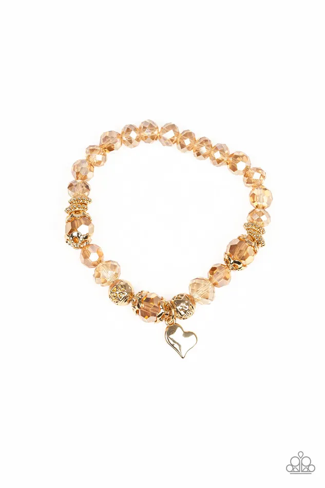 Paparazzi Jewelry Bracelets Paparazzi Bracelet Right On The Romance Gold