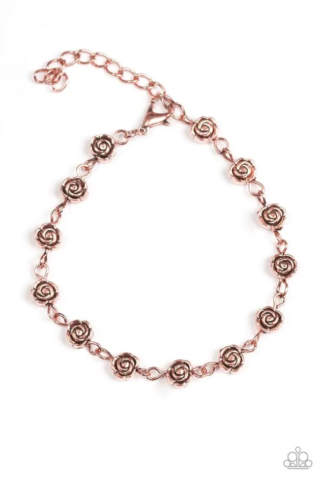 Paparazzi Jewelry Bracelets Paparazzi Bracelet Rosebud Radiance Copper