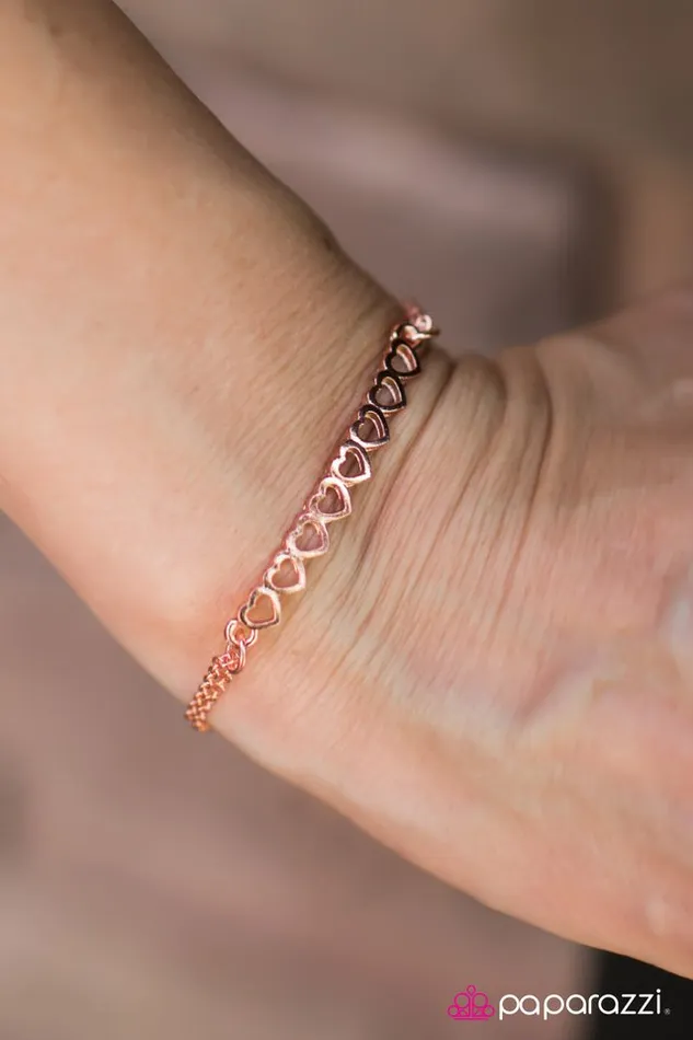 Paparazzi Jewelry Bracelets Paparazzi Bracelet Totally Crushing Copper