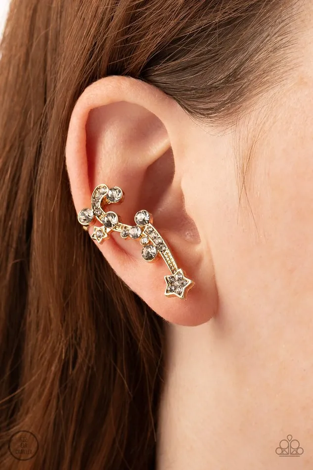 Paparazzi Jewelry Earrings Paparazzi Earring Astral Anthem Gold