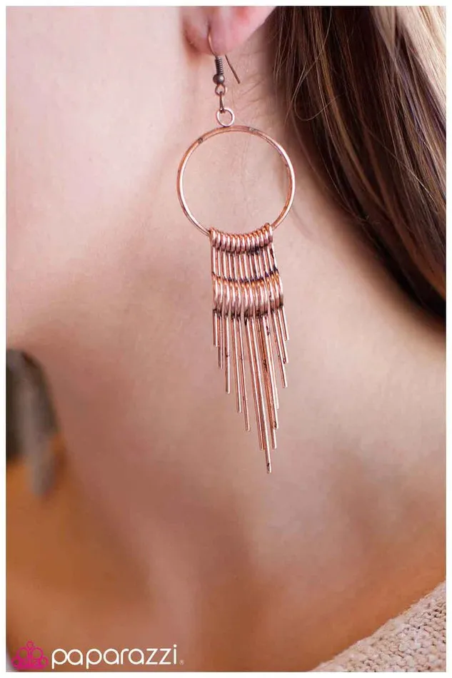 Paparazzi Jewelry Earrings Paparazzi Earring Do Not Sass Me Copper