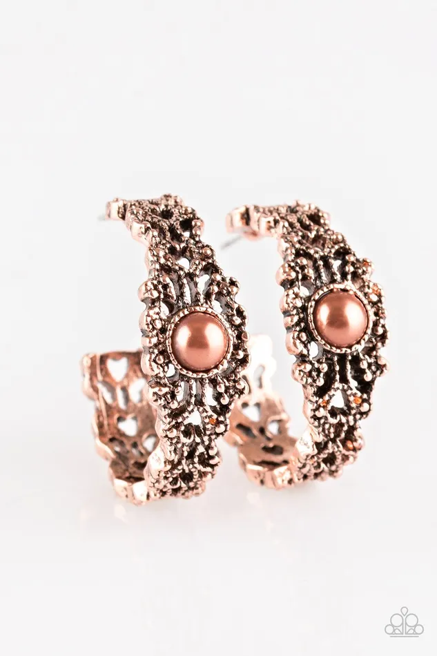 Paparazzi Jewelry Earrings Paparazzi Earring Exquisite Expense Copper