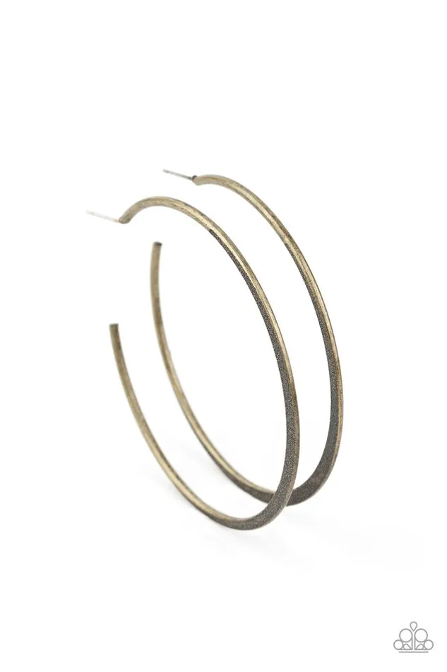 Paparazzi Jewelry Earrings Paparazzi Earring Flat Spin Brass Paparazzi Jewelry Earrings Paparazzi Earring Flat Spin Brass