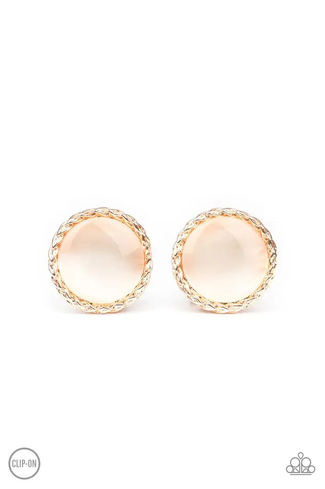 Paparazzi Jewelry Earrings Paparazzi Earring Get Up and GLOW Rose Gold