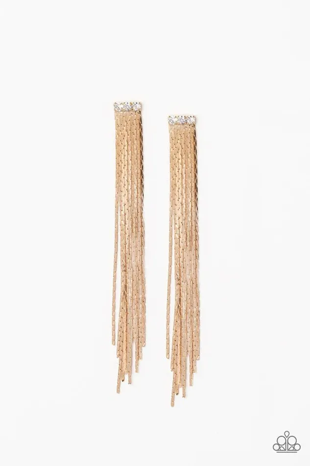 Paparazzi Jewelry Earrings Paparazzi Earring Night At The Oscars Gold