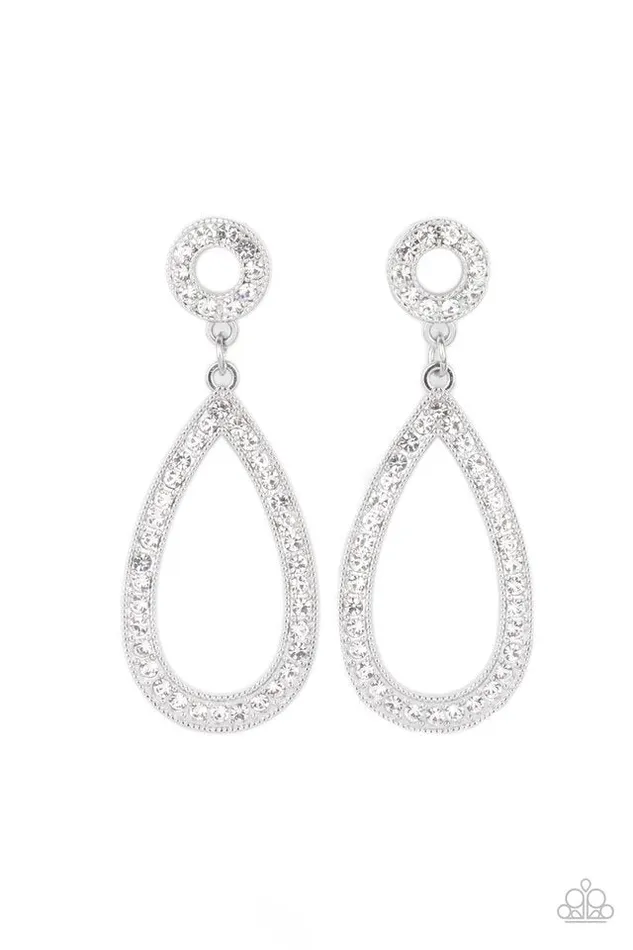 Paparazzi Jewelry Earrings Paparazzi Earring Regal Revival White