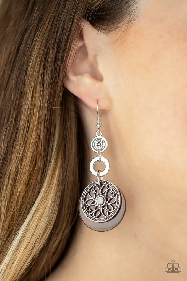 Paparazzi Jewelry Earrings Paparazzi Earring Royal Marina Brown