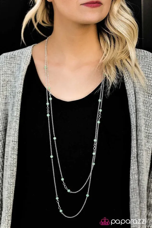Paparazzi Jewelry Necklaces Paparazzi Necklace All The Time In The World Green