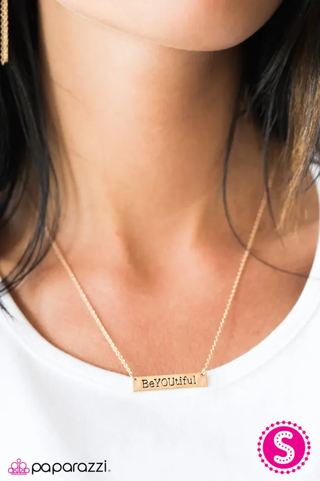 Paparazzi Jewelry Necklaces Paparazzi Necklace Always BeYOUtiful Gold