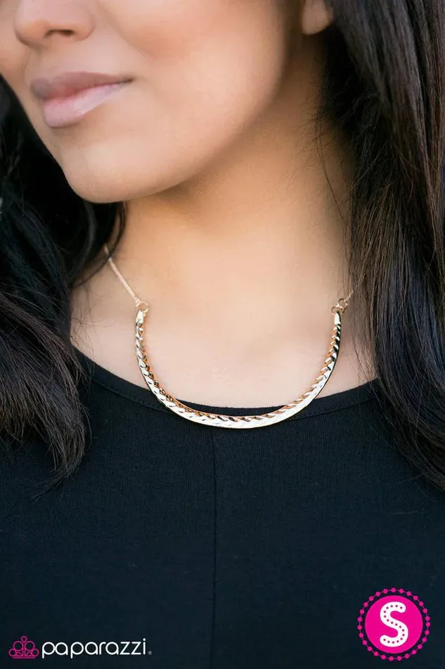 Paparazzi Jewelry Necklaces Paparazzi Necklace BullHeaded Gold