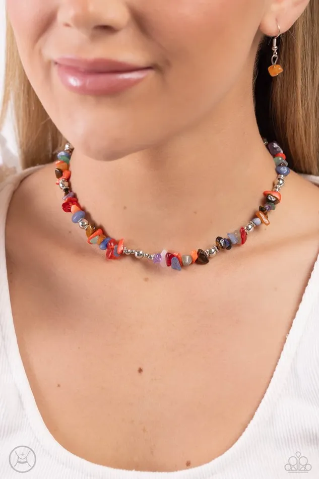 Paparazzi Jewelry Necklaces Paparazzi Necklace Carved Confidence Multi