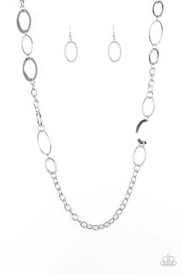 Paparazzi Jewelry Necklaces Paparazzi Necklace Chain Cadence Silver
