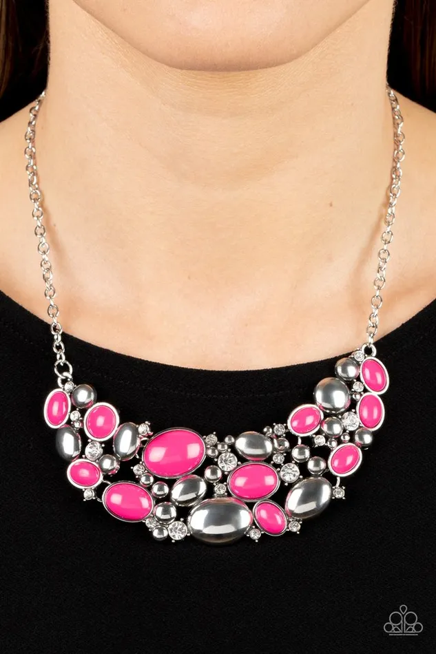 Paparazzi Jewelry Necklaces Paparazzi Necklace Contemporary Calamity Pink