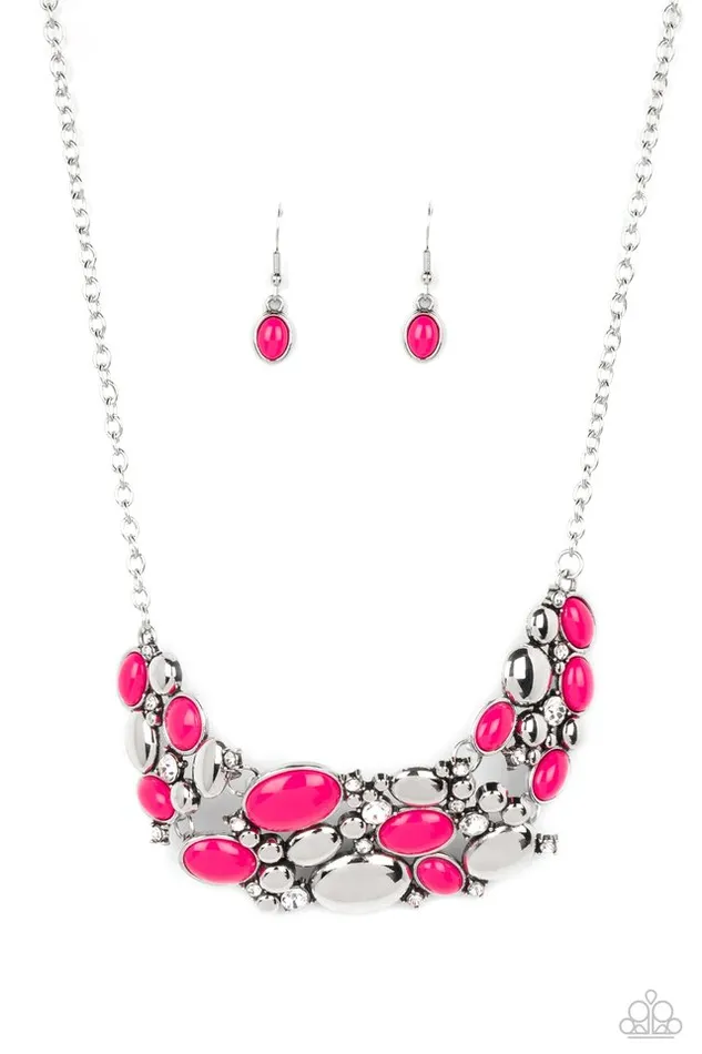 Paparazzi Jewelry Necklaces Paparazzi Necklace Contemporary Calamity Pink Paparazzi Jewelry Necklaces Paparazzi Necklace Contemporary Calamity Pink