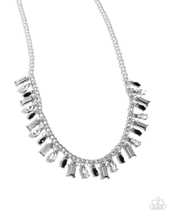 Paparazzi Jewelry Necklaces Paparazzi Necklace Dripping in Drama Black Paparazzi Jewelry Necklaces Paparazzi Necklace Dripping in Drama Black