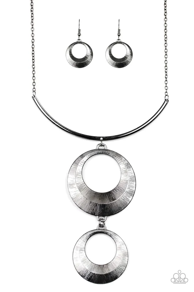 Paparazzi Jewelry Necklaces Paparazzi Necklace Egyptian Eclipse Black