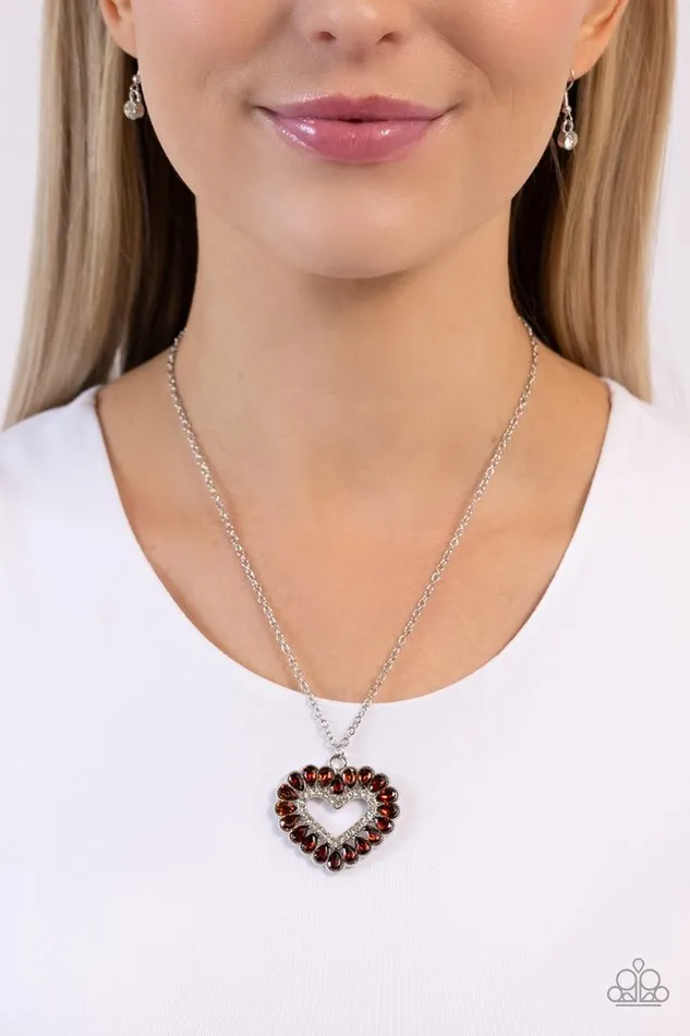 Paparazzi Jewelry Necklaces Paparazzi Necklace FLIRT No More Brown