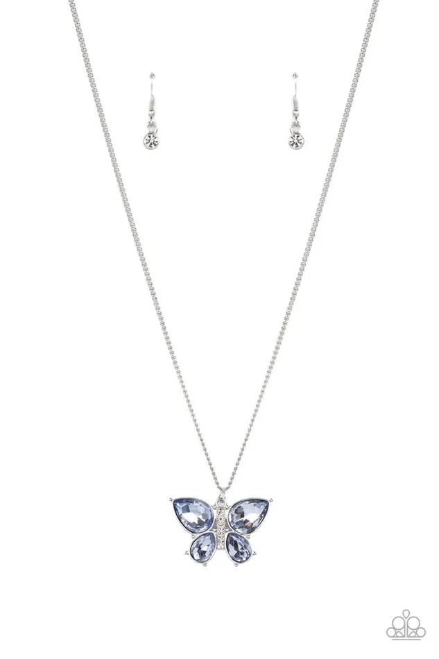 Paparazzi Jewelry Necklaces Paparazzi Necklace FreeFlying Flutter Blue Paparazzi Jewelry Necklaces Paparazzi Necklace FreeFlying Flutter Blue