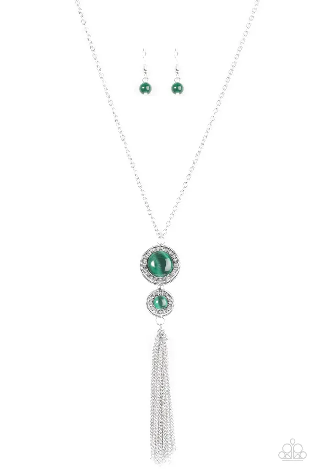 Paparazzi Jewelry Necklaces Paparazzi Necklace I WHEEL If You WHEEL Green