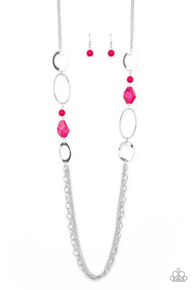 Paparazzi Jewelry Necklaces Paparazzi Necklace Jewel Jubilee Pink