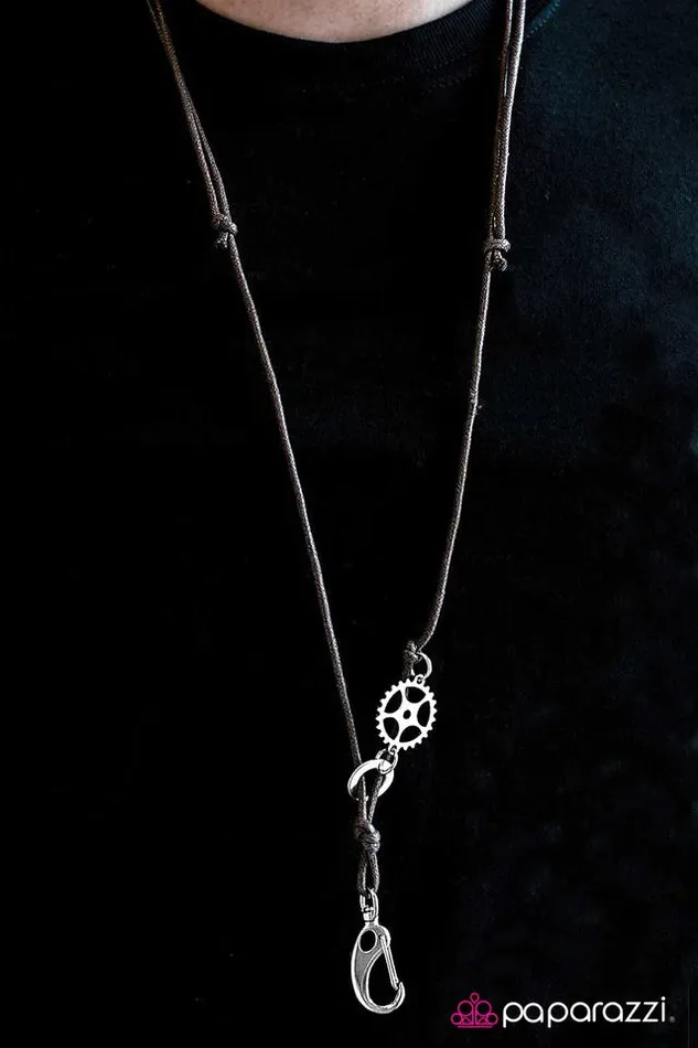 Paparazzi Jewelry Necklaces Paparazzi Necklace Just One of the Boys Brown
