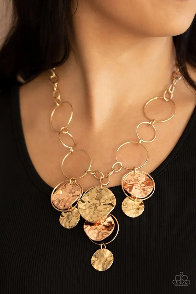 Paparazzi Jewelry Necklaces Paparazzi Necklace Learn The HARDWARE Way Gold