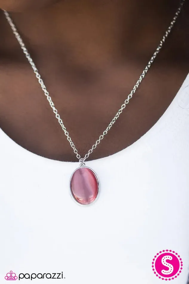 Paparazzi Jewelry Necklaces Paparazzi Necklace MOON Swings Pink
