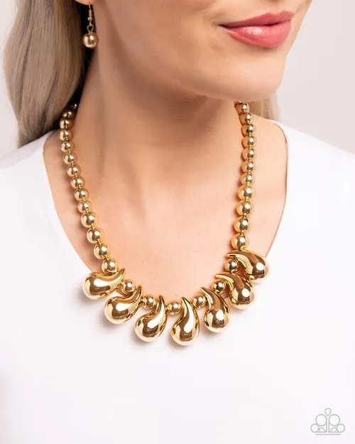 Paparazzi Jewelry Necklaces Paparazzi Necklace Raindrop Rebel