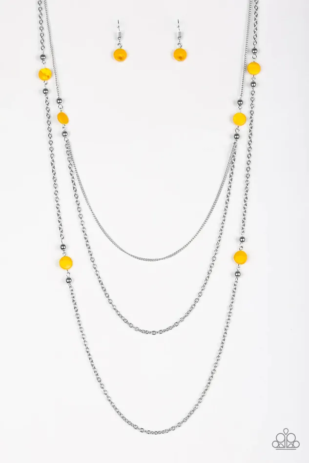 Paparazzi Jewelry Necklaces Paparazzi Necklace So SHORE Of Yourself Yellow